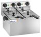Counter top electric fryer, double well, 3+3 lts - FE44