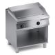 Fry top elettrico liscio in acciaio dolce con + vano aperto X2FLE10VV