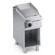 Fry top elettrico rigato in acciaio dolce + vano aperto X2FRE05VV