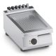 Fry top elettrico rigato in acciaio inox con specchio X7FBE05TTR