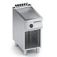 Fry top elettrico rigato in inox con speccho+vano aperto X7FBE05VVR