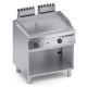 Fry top gas liscio in acciaio dolce  + vano aperto X2FLG10VV