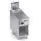 Fry top a gas liscio in acciaio inox finitura a specchio+vano aperto X4FBGP05VVL