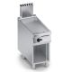 Fry top a gas rigato in inox con specchio+vano aperto X4FBGP05VVR