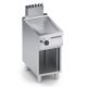 Fry top gas rigato in inox con specchio+vano aperto X7FBG05VVR