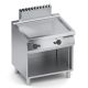 Fry top gas piastra liscia / rigata in inox+vano aperto X7FBG10VVR