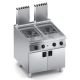 Friggitrice a gas modulo 22 + 22 litri X4FGGP1022N