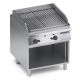 Griglia in pietra lavica modulo top per pesce+vano aperto X4PLGP10VVP