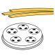 Trafila linguine 3x1.6  PF15E/MPF1,5N