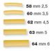 Trafile in bronzo bucatini / sedanini lisci per Dolly