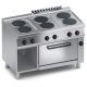 Cucina elettrica 6 piastre+vano aperto+forno e.statico 1/1 X2CUE15FF