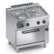 Cucina gas 4 fuochi top + forno elettrico statico 1/1 X2CUM10FF