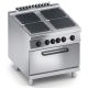 Cucina elettrica 4 piastre top + forno e.statico X4CUEP10FF