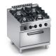 Cucina gas 4 fuochi top + forno a gas - p.line X4CUGP10FF