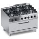 Cucina gas 6 fuochi+forno gas maxi 105x53 cm - p.line X4CUGP15FFM