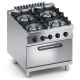 Cucina gas 4 fuochi top + forno a gas - s.line X4CUGS10FF