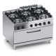 Cucina gas 6 fuochi + forno gas maxi 105 x 53 cm - s.line X4CUGS15FFM