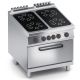 Cucina elettrica vetroceramica 4 piastre + forno e.statico X4VCEP10FF
