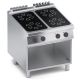 Cucina elettrica vetroceramica 4 piastre+vano aperto X4VCEP10VV
