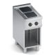 Cucina elettrica 2 piastre quadrate top + vano aperto X7CUE05VVQ