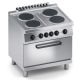 Cucina elettrica 4 piastre tonde top + forno e.statico 2/1 X7CUE10FF