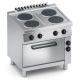 Cucina elettrica 4 piastre tonde top + forno e.ventilato 1/1 X7CUE10FV
