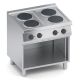 Cucina elettrica 4 piastre tonde top + vano aperto X7CUE10VV