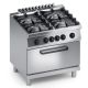Cucina gas 4 fuochi top + forno elettrico statico 2/1 X7CUMP10FF