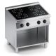 Cucina elettrica in vetroceramica 4 piastre top+vano aperto X7VCE10VV
