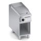 Fry top elettrico rigato in acciaio dolce + vano aperto X4FRES05VV