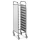 Portavassoi con guide a "L" 1470GN-PNB 10 teglie GN 1/1