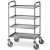 Service trolley with removable shelves 1525 870x440 mm