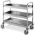 Service trolley with removable shelves 1527 870x440 mm