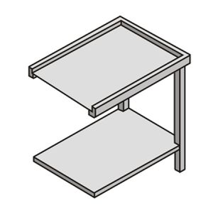 Table with lower shelf TA