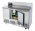 Saladette ESL3858-GR a 3 ante con portacondimenti 7 x 1/2