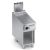 Fry top a gas liscio in acciaio inox finitura a specchio+vano aperto X4FBGP05VVL
