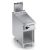 Fry top a gas rigato in inox con specchio+vano aperto X4FBGP05VVR