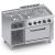 Cucina gas 6 fuochi top + vano aperto + forno gas X2CUG15FF