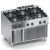 Cucina gas 6 fuochi top + vano aperto - performance line X4CUGP15VV