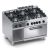 Cucina gas 6 fuochi + Vano aperto + Forno e.statico - p.line X4CUMP15FF
