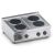 Cucina elettrica 4 piastre tonde top X7CUE10TT