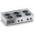 Cucina elettrica 6 piastre tonde top X7CUE15TT
