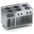 Cucina elettrica 6 piastre tonde top + vano aperto X7CUE15VV