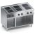 Cucina elettrica 6 piastre quadrate top + vano aperto X7CUE15VVQ