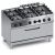 Cucina gas 6 fuochi top + forno gas maxi 105 x 53 cm X7CUGP15FFM